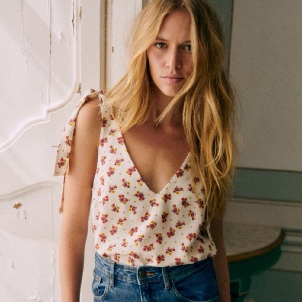Sezane Lara Blouse Mindy Print - Size 4